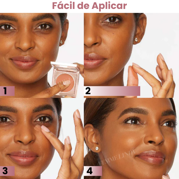 Base Corretiva Femme: Corretor de Olheiras, Ilumina e Neutraliza Tons Escuros + Brinde Aplicador