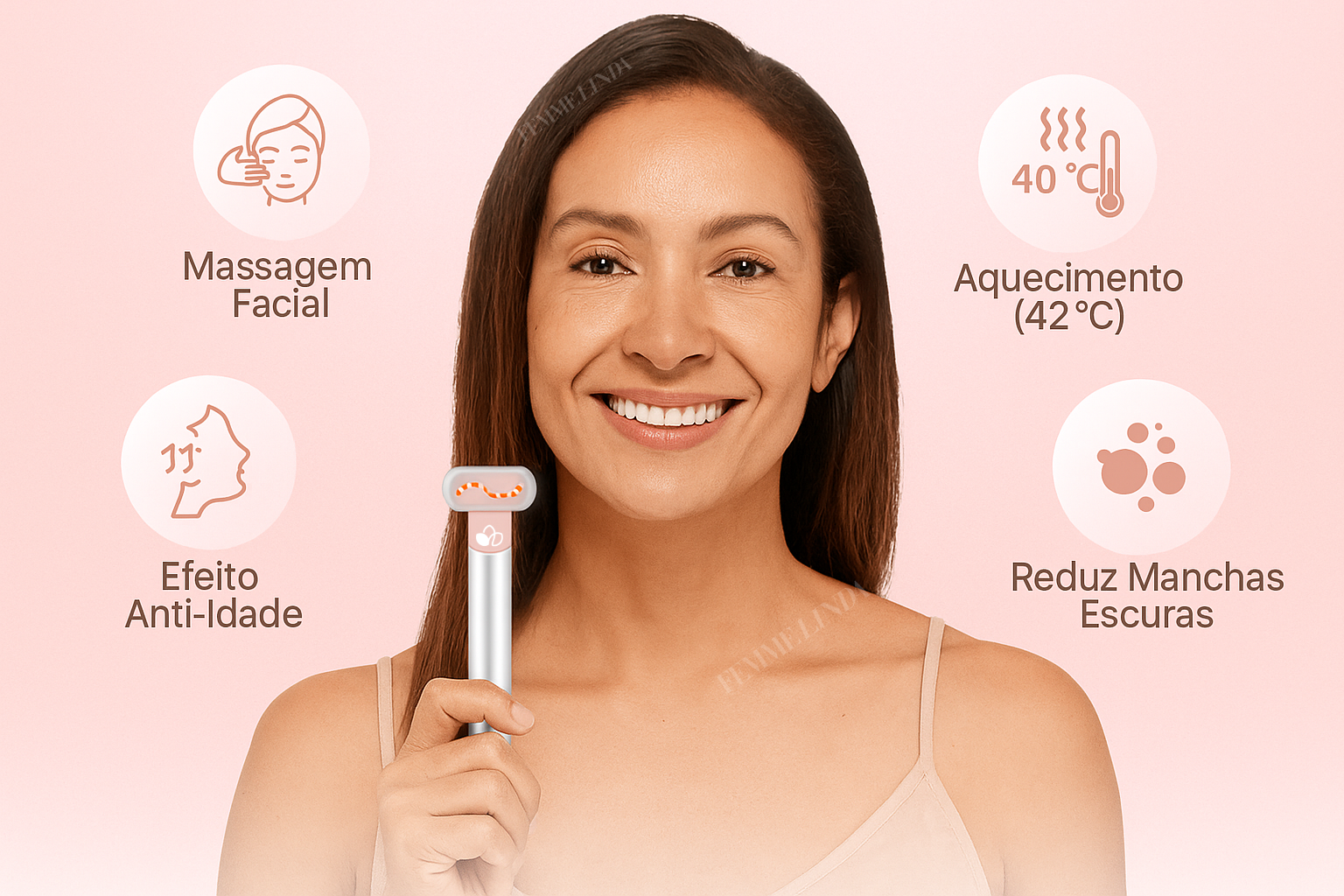 Femme Skin: Aparelho Rejuvenescedor 4 em 1