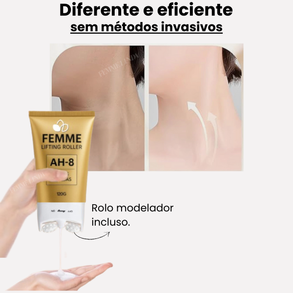 Femme Lifting Roller: Creme de Firmeza, Elasticidade e Juventude para o Pescoço e Rosto
