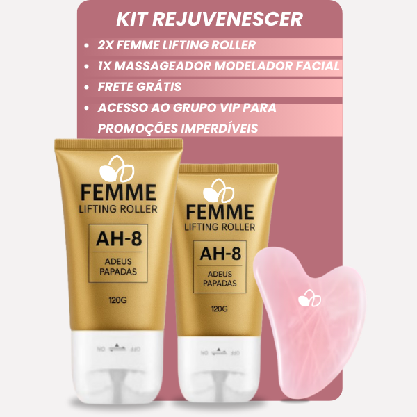 Femme Lifting Roller: Creme de Firmeza, Elasticidade e Juventude para o Pescoço e Rosto