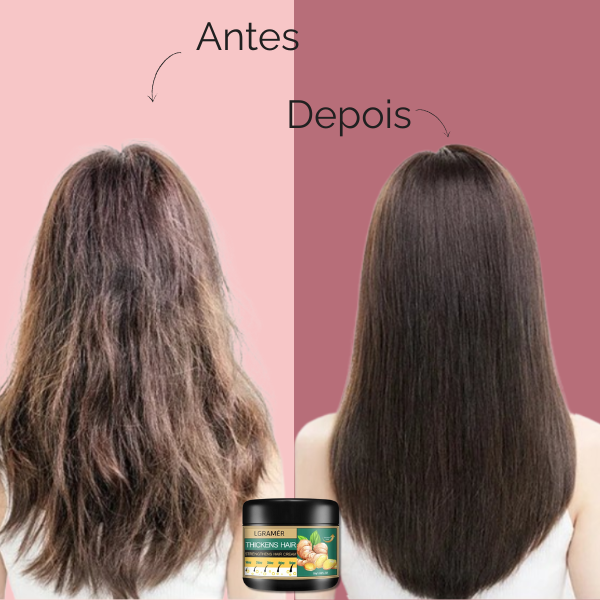 Máscara de Gengibre LGRAMÉR: Previne Queda de Cabelo
