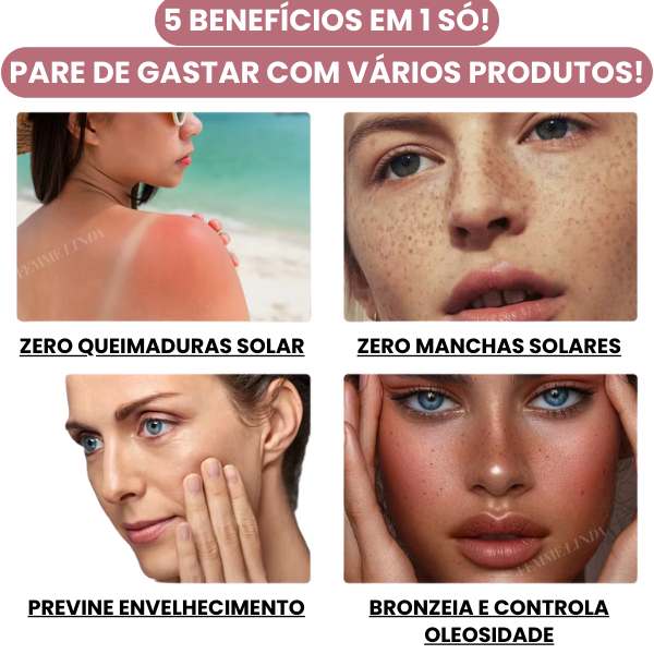 Rose Bastão Solar: Proteção, Hidratação e Controle da Oleosidade - COMPRE 1 E LEVE 2