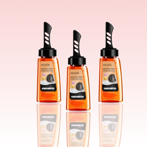 Smooth Creme Alisador: Alisa, Hidrata e Reduz Frizz com Pente Incluso