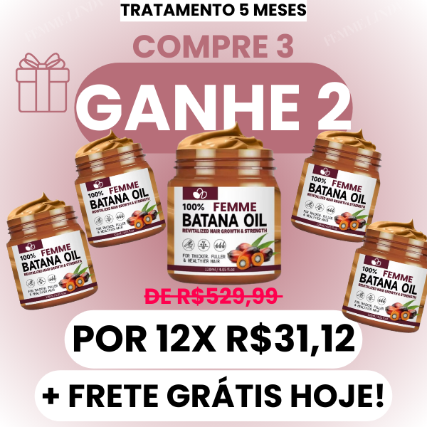 Femme Batana Oil: Creme Para Crescimento Intenso e Natural Dos Fios