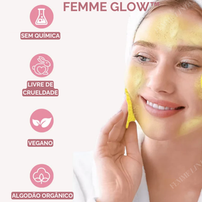 Femme Glow: Esponja Coreana com Remoção de Manchas de Envelhecimento