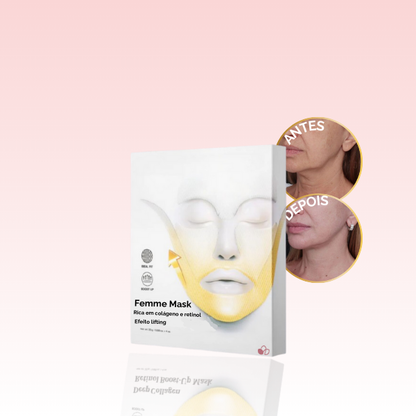 Femme Mask: Máscara de Colágeno e Retinol com Efeito Botox