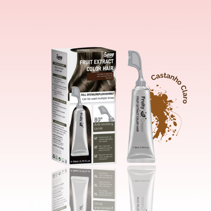 FruityColor: Tinta de Cabelo Sem Amônia com Pente Incluso